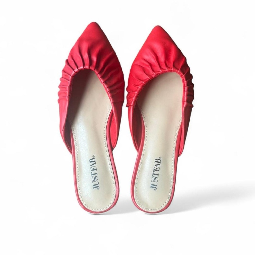 JustFab Red Elegant Slip-On Shoes